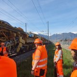 Le chantier de la voie ferrée de Saxon devrait se terminer le 19 avril 2024